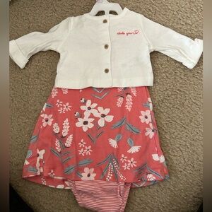 Carter’s Bodysuit/Dress with Cardigan